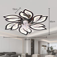 6 velocidades  moderno 6 cuchillas LED 60W piso bajo DC Motor 65CM ventiladores de techo con Control remoto ventilador de techo Simple con luz ventilador para el hogar 220V - details 0