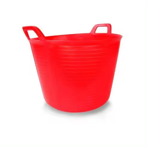 RUBI Capazo plástico rojo RUBI Nº 3 (40L) con asas reforzadas - 79655  Limpieza Cubos Basura - 1