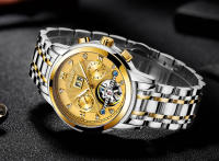 Reloj De Pulsera Automático LIGE 2024 Para Hombre Lujo Deportivo Resistente Al Agua Con Tourbillon Y Funciones Adicionales Acero Inoxidable - details 15
