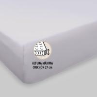 Burrito Blanco Juego Sábanas 50% Algodón Sabanas Hosteleras Gris: Suavidad, Facilidad de Planchado y Estilo. - details 5