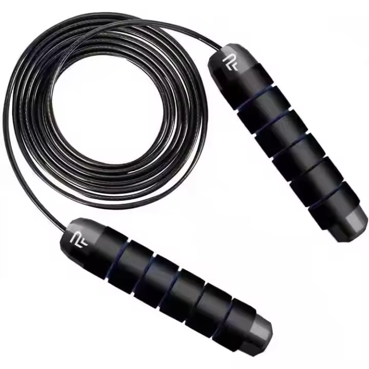 PERPETUAL® Cuerda de Saltar Lastrada de 3 Metros - Comba Profesional con Peso para Entrenamiento - Mango Antideslizante - Ejercicios de Cardio,Cross Fitness y Boxeo - Gimnasio en casa - Hombre y Mujer - 1