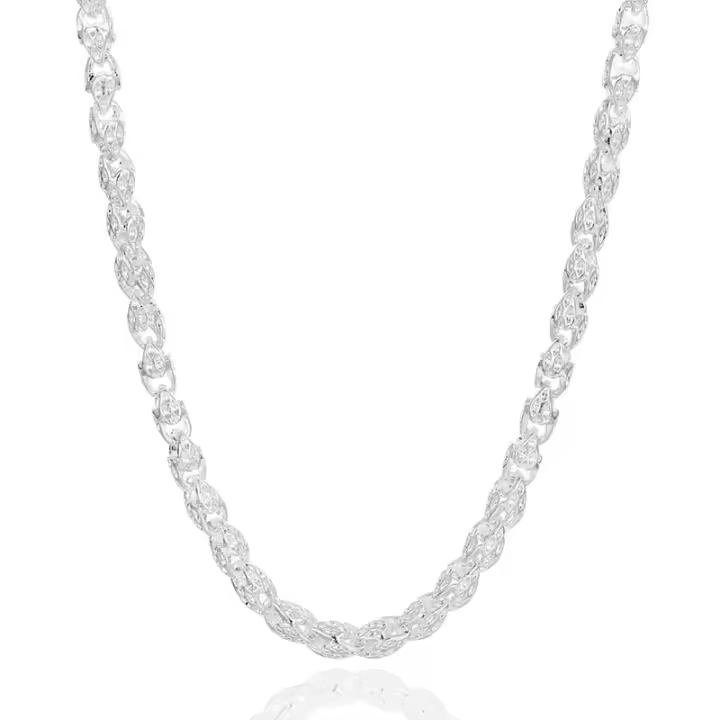 925 Sterling Silver Faucet Chain Necklace for Men Women Fashion Charm Jewelry - 1