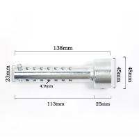Universal Patrón De Moto Metal Muffler Silenciador De Escape Con Baffle DB Desmontable Pieza De Motor De Motocicleta - details 0