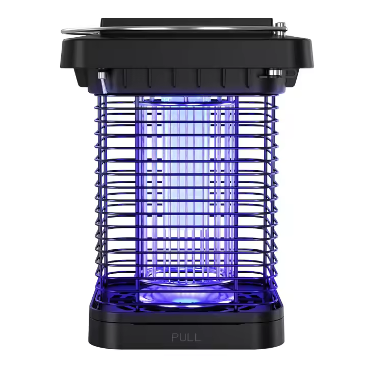 Lampara Asesina De Mosquitos Recargable Solar Con Trampa Eléctrica Y Protección Contra Insectos IP65 Impermeable Portátil Para Interior Y Exterior - 1