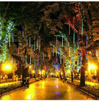 Luces De Lluvia De Meteoros LED 30CM Impermeables Para Decoración De Jardín Y Fiesta Navideña Lámpara De Hidrocaloría De Navidad - details 1