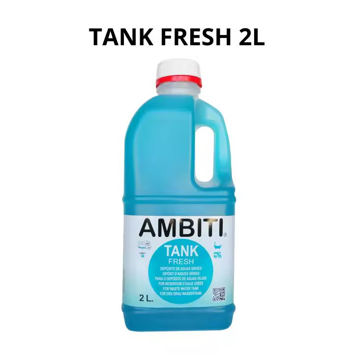 Ambiti  Tank Fresh  AditivoBiodegradableDepósitodeAguasGrises,Duchas,FregaderosyDesagües  Para Autocaravanas y Campers   Garrada Disponible en 2Litros y 5 Litros - 1