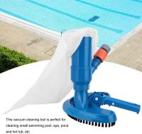 Aspirador de piscina, mini aspiradora de piscina manual, herramienta de limpieza de piscina con cepillo/conector rápido/bolsa de malla, aspiradora para piscina de spa - details 1