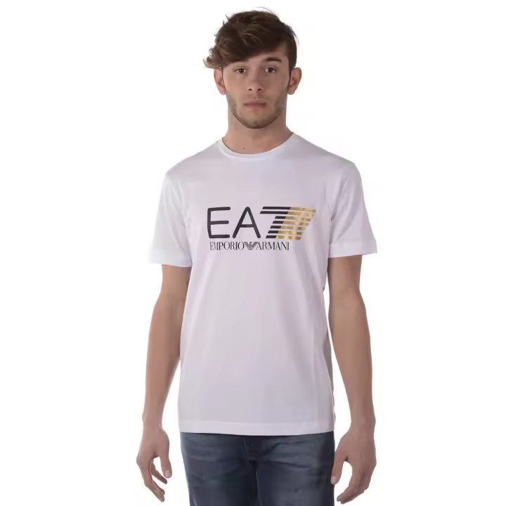 Emporio Armani EA7 Camiseta Algodón Hombre Blanco 3 ZPT81PJ02Z 1100 - 1