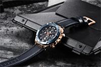 Reloj De Pulsera Deportivo Multifuncional Para Hombre BENYAR 2023 Cronógrafo De Cuarzo Resistente Al Agua 30M Con Manos Luminosas Y Calendario Completo Material De Correa De Cuero - details 5