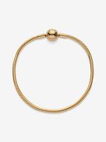 Pandora - Pulsera de Cadena de serpiente Moments - Baño de Oro de 14 K - details 0