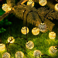 Luces De Cadena Solar De Bollos Marruecos 5-12m 100/50 LED Impermeables Para Decoración De Jardín Fiesta Hogar Luz De Globos De Luces Faeiras - details 0