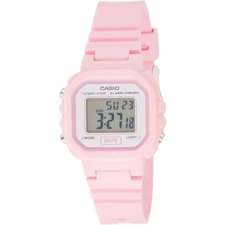 Casio Reloj Digital LA-20WH-4A1EF Rosa Resistente Al Agua con Luz y Alarma - 1