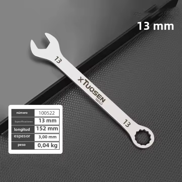 Llave De Doble Propósito Delgada Con Gran Apertura 8-21MM Herramienta De Hardware Mei Open - 1