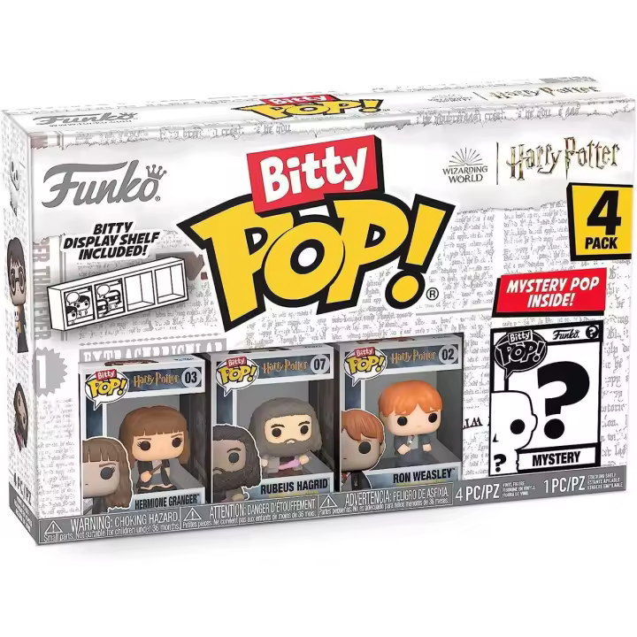 Funko Pack  4 Bitty Pop  Bittys Funko  Pop   Hermione Granger Ron Weasley  Hagrid  Funko Pop Harry  Potter - 1