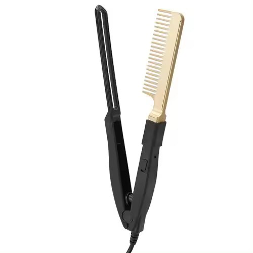 Plancha de pelo, peine eléctrico húmedo y seco, plancha de pelo - 1
