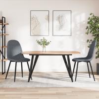 vidaXL Sillas de comedor 2 unidades terciopelo en color Rosa/Gris claro/Azul y más | cómodas modernas ergonómicas para comedor cocina salón hogar - details 3