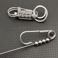 Llavero De Acero Inoxidable Con Hebilla Y Engranajes Estilo Mécanico Para Hombres Adorno De Bola Mate Pequeño Regalo Para Festival - details 4
