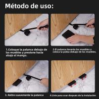 Dolly De Muebles Resistentes Con Ruedas 880LB Herramienta De Levantamiento Y Desplazamiento Fácil Rollos Grandes Para Muebles - details 2