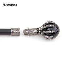 Bastón De Caminar De Vidrio Negro Con Bolilla Steampunk Moda Decorativa Para Caballero Lujo 93cm Con Punta De Goma Para Actividades Al Aire Libre - details 7