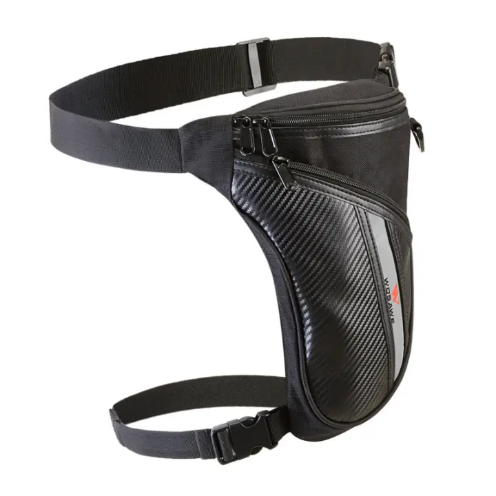 Bolsa De Pierna Impermeable Para Motocicleta Con Cinturón De Biqueño Bolsa De Cintura Para Viaje Al Aire Libre Motocross Reflectante - 1
