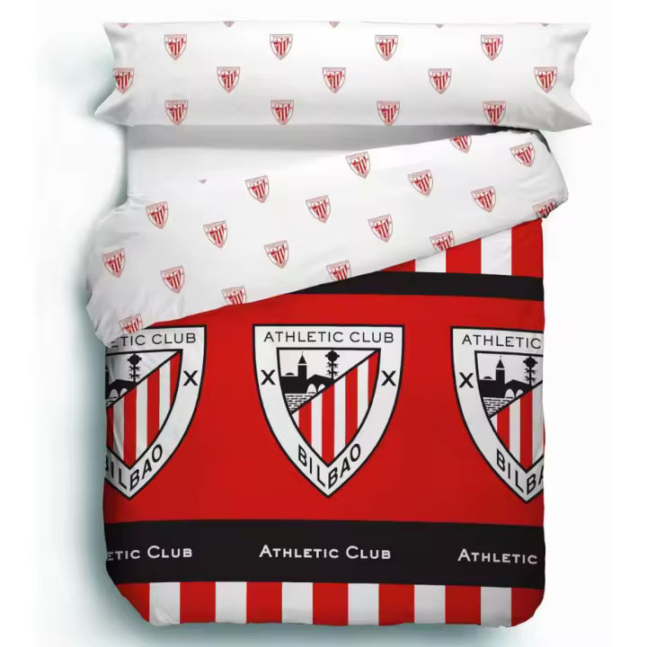 Funda nórdica 2 piezas Athletic Club Bilbao. Incluye Funda Nórdica y Funda Almohada. Disponibles para cama de 90, 105, 135 y 150. Producto oficial - 1