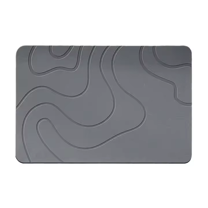 Indoor Diatomite Stone Bath Mat Diatom Mud Soft Mat Water Absorption Quick Drying Diatomite Stone Shower Mat Entryway Rs - 1