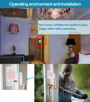 Detector De Puerta Inalámbrico GauTone 433MHz Para Sistema De Alarma Sensor De Ventana Con Alertas Para El Hogar - details 3
