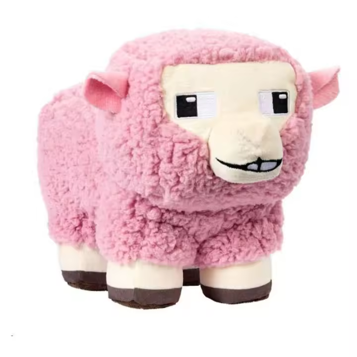 Minecraft La Película Peluche Oveja Rosa 20 cm JFP56 - 1