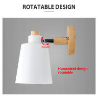 Lámpara De Pared LED Moderna Macaron E27 Con Enchufe Para Estudio Dormitorio Pasillo Sala De Estar Decoración De Hogar Iluminación Fijaciones - details 9