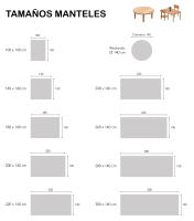 Mantel Hule FLORA de Valentia Home | Estampado Antimanchas | Repelente de Agua | Protección Duradera | Varios Tamaños - details 3