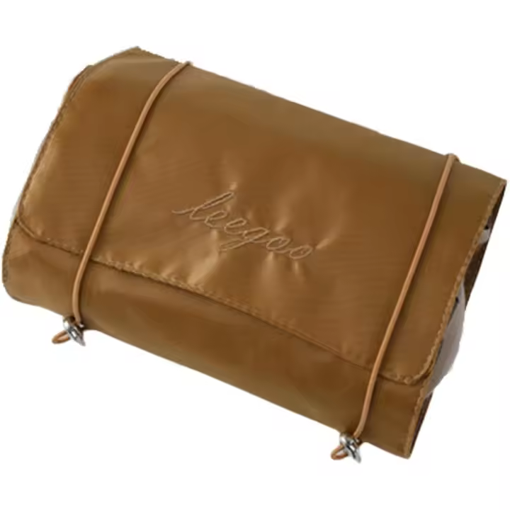 Neceser de viaje para maquillaje, neceser Colgante, Organizer de Cosméticos enrollable with 4 bolsos extraíbles con Cremallera, neceser desmontable para Mujer, color CAFI - 1