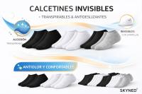 SKYNED - Pack 12 Calcetines Algodón Hombre Mujer, Invisibles tipo Pinkies, Cortos Antideslizantes, Running Tallas 35-46 - details 0