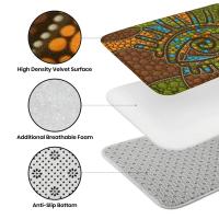 Alfombra De Piso Lavable Máquina Con Estampado Floral Vintage Lujo Antideslizante Para Sala De Estar Dormitorio Oficina Decoración Alfombra Moderna De Poliéster 100% - details 0