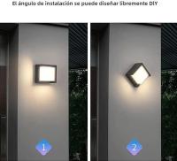 Lámpara De Pared Inteligente WiFi Para Exterior Cambio De Color RGB Control Por App Dimmable 2700K-6500K Compatible Con Alexa Google Luz De Porche LED Resistente Al Agua IP65 - details 4