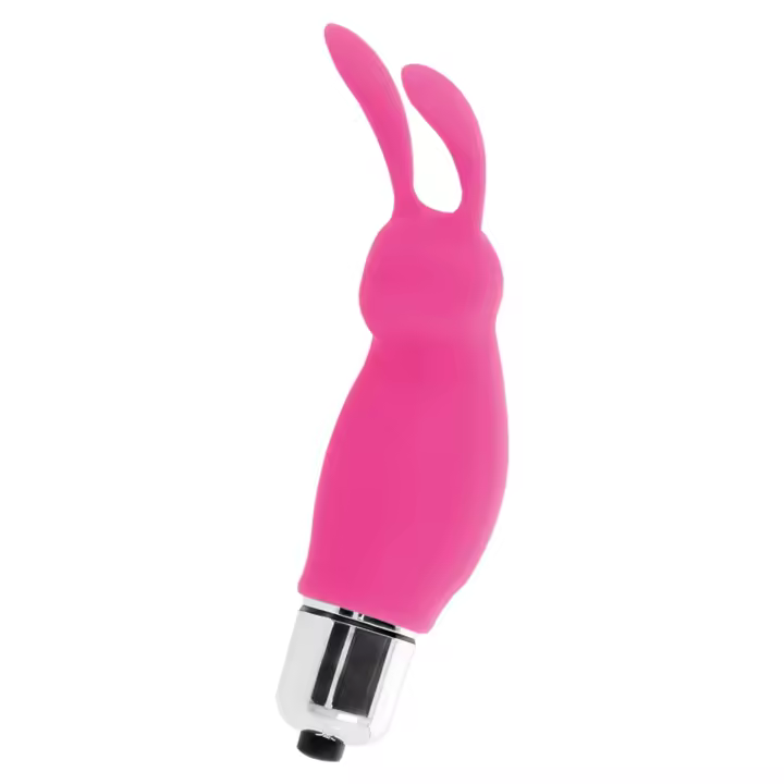 Vibrador De Conejo Mini Intense Rabbit Disponible En Tres Colores Negro Rosa Morado Funciona Con Pilas Incluidas Fabricado En Silicona Suave Estimulador Potente Y Pequeño 9 Cm - 1