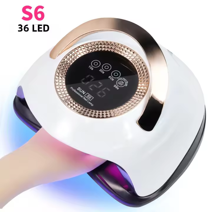 Lámpara LED UV Profesional Para Uñas S6 Con Pantalla Táctil Grande Secado De Esmaltes De Gel Lámpara De Secado De Uñas Con 36 Bolas De Luz - 1