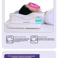 Almohada De Espuma De Memoria En Forma De Mariposa Alivio Del Dolor Cervical Ortopédica Para El Descanso Y El Sueño - details 3