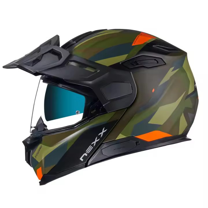 Casco de moto NEXX X.VILIJORD TAIGA GREEN ORANGE MT BACK / 2205 PRECIO EN LIQUIDACION POR ULTIMA UNIDAD TALLA L - 1