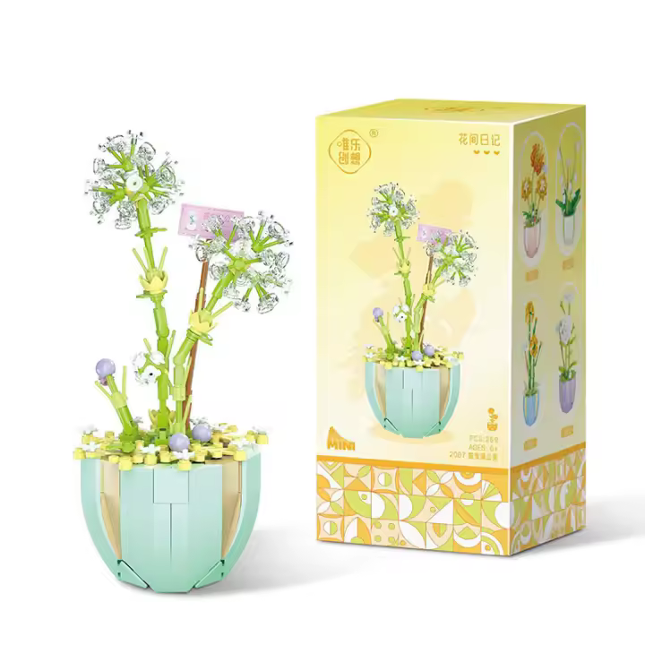 Eterno Bouquet De Rosas En Bloques De Construcción Pequeños Decoración De Escritorio Para Niñas 9 Estilos Bloques De Construcción Compatible Con Lego - 1