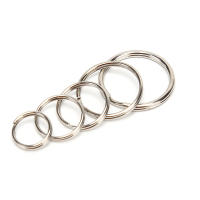 Llavero De Metal En Forma De Círculo Blanco Para DIY 12-23mm Anillo Dividido Accesorios De Porta Llaves Para Joyería Unisex - details 0