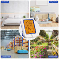 Medidor De Temperatura Y Humedad Digital LCD Estación Climática Doméstica Hygrometer Termómetro Electrónico Para El Hogar - details 8