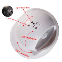 Lámpara De Pared Multifuncional Con Sensor De Movimiento Luz Nocturna LED Eficiente Energía Rotación De 360 Grados Para Porche Y Dormitorio - details 1