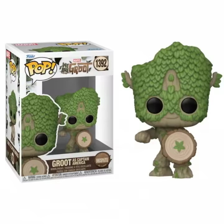 Funko Pop! Marvel 85 Years, We are Groot, Groot as Captain America 1392 - 1