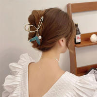 Cepillo De Cabello De Ballena Con Perla Clip De Cabello Vintage Para Niñas Accesorios De Cabello Moda Decorativos Para Todas Las Estaciones - details 1