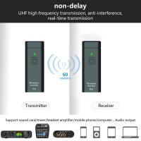 Sistema De Monitoreo Inalámbrico UHF Digital Profesional Con Transmisor Receptor Para Cantante Tarjeta De Sonido Escenario De Sonido De Transmisión - details 3
