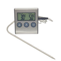 Termómetro Digital Para Cocina Con Púa Para Carne Y Horno BBQ Asador Función Timer Medidor De Temperatura Para Cocinar - details 8