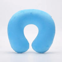 Almohada De Viaje En Forma De U Soporte Cervical Inflable Portátil De Peluche Corto Esencial Para Descansar En La Oficina Y Dormir - details 0