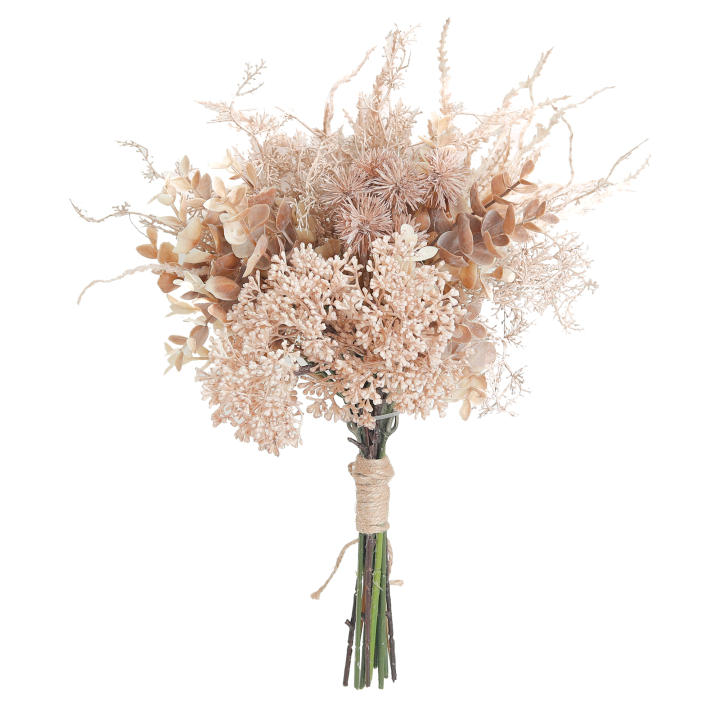 Rustica Moderna Eucalipto Dandelion Flores Artificiales Para Decoración De Casa Y Jardín Bouquet Falso Para Boda Y Ocasiones Especiales