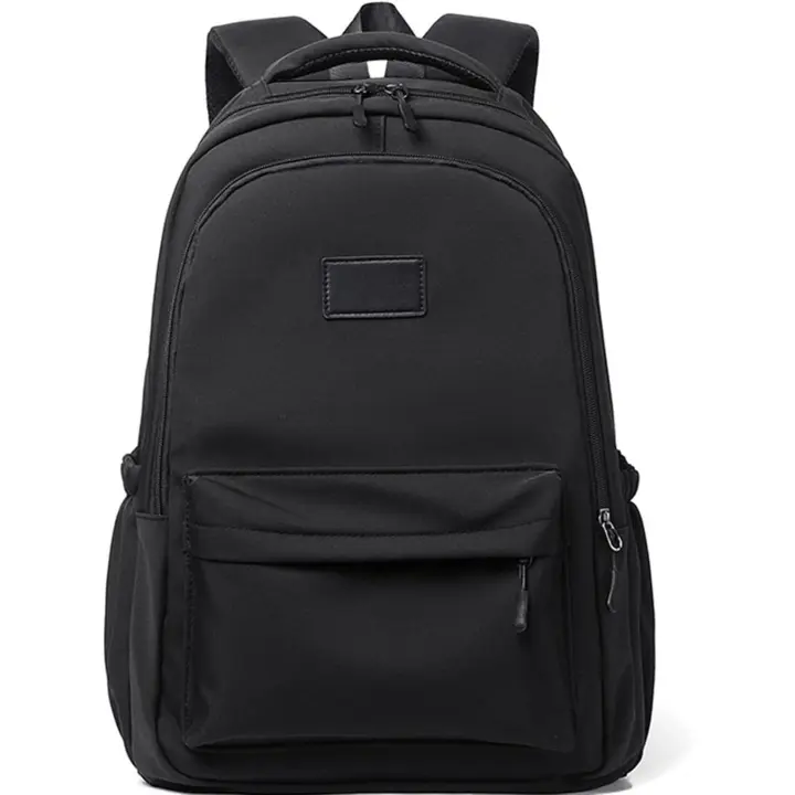 Mochila de viaje para computadora portátil para mujeres y hombres, color negro, mochila aprobada para llevar en el avión, mochila para computadora portátil liviana de color negro - 1