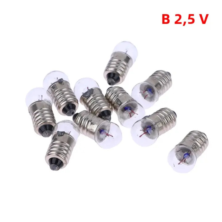 10Pcs Bombillas Pequeñas Para Experimentos Estudiantiles Lámpara De Cannon De Luz Redonda 1.5V 2.5V 3.8V Para Fiesta - 1